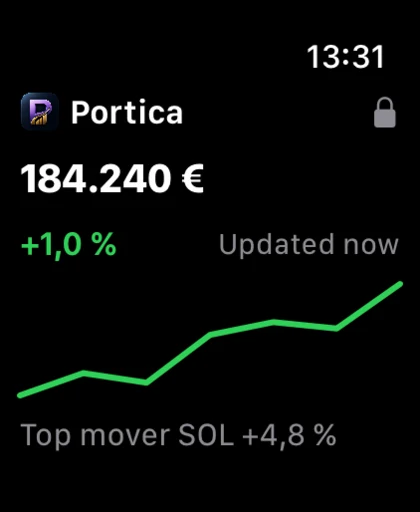 Portica Apple Watch snapshot